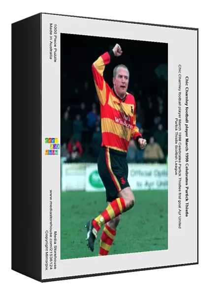 Chic Charnley football player March 1998 Celebrates Partick Thistle