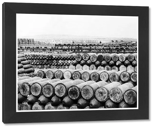 Allies ammunition supply depot near Salonika 1916 during World War One
