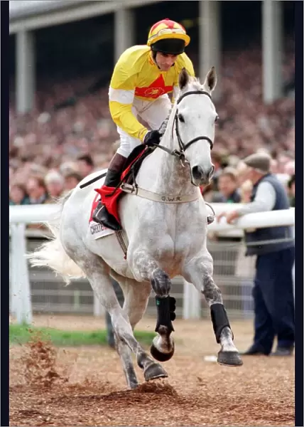One Man and Brian Harding go to post for the 1998 Champion Chase at the Cheltenham