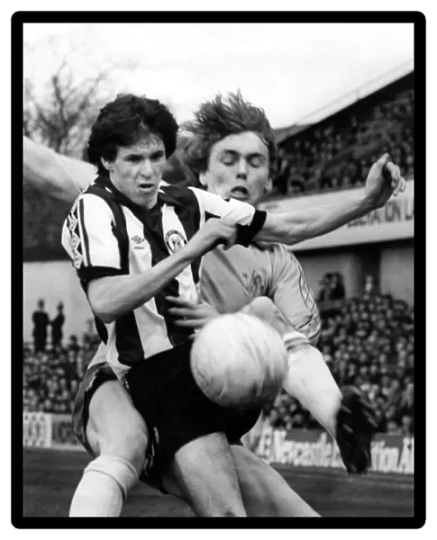 Newcastle United v Chelsea. Kenny Wharton. 28  /  03  /  81