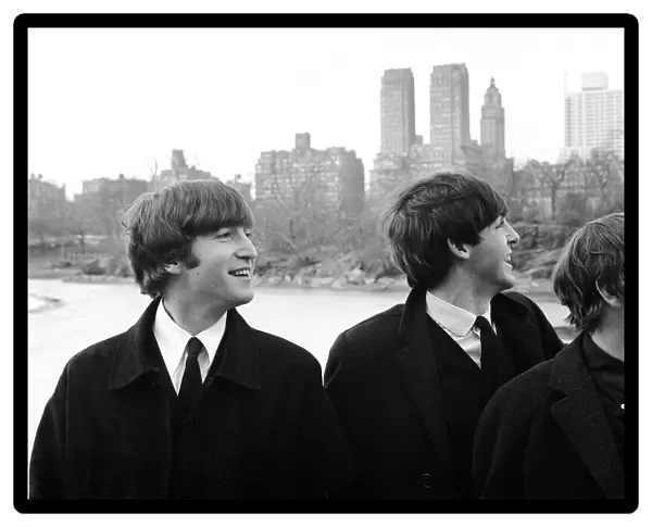 John Lennon, Paul McCartney, and Ringo Starr, in New Yorks Central Park