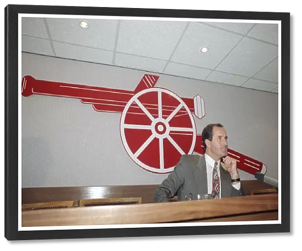 Arsenal manager George Graham speaks at a press confernce at Highbury