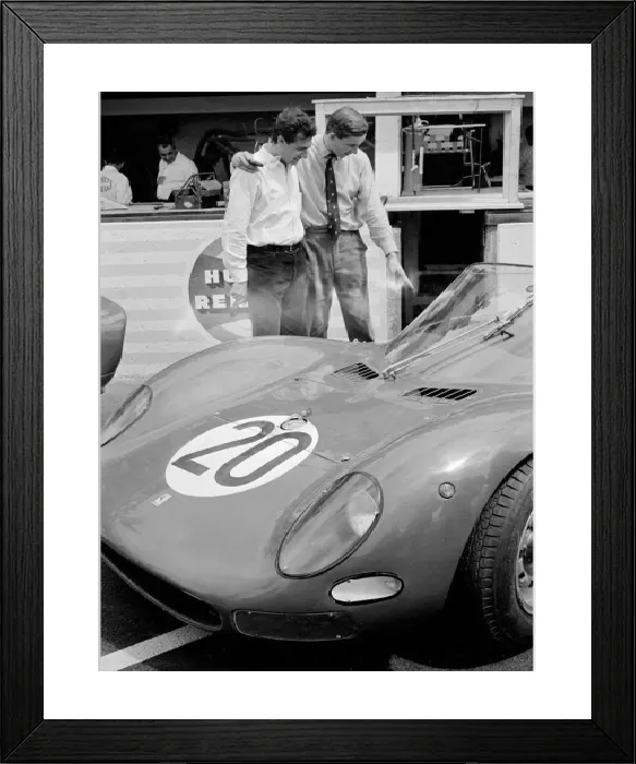 Framed Print : Ferrari 330 P2 Print - Le Mans 1965 Framed Print : Ferrari 330 P2 Print - Le Mans 1965
