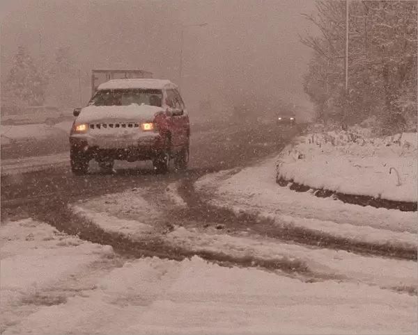 Snow on the roads in kent today caused chaos after britain was hit by the big freeze