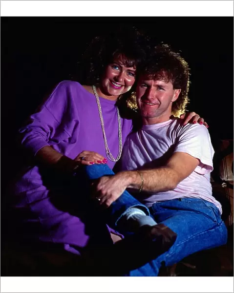 Davie Provan with his girlfriend Fiona November 1986