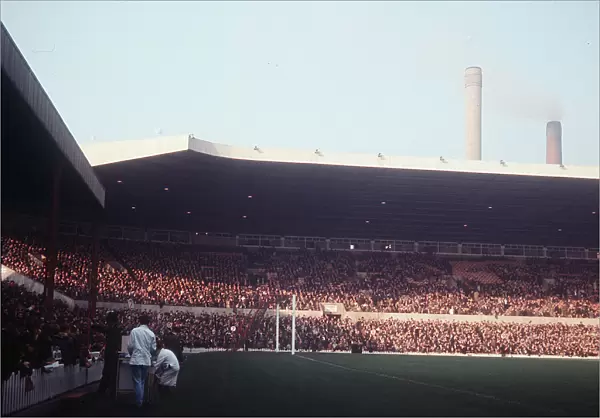 New cantilever stand at Old Trafford, home of Manchester United football club circa 1967