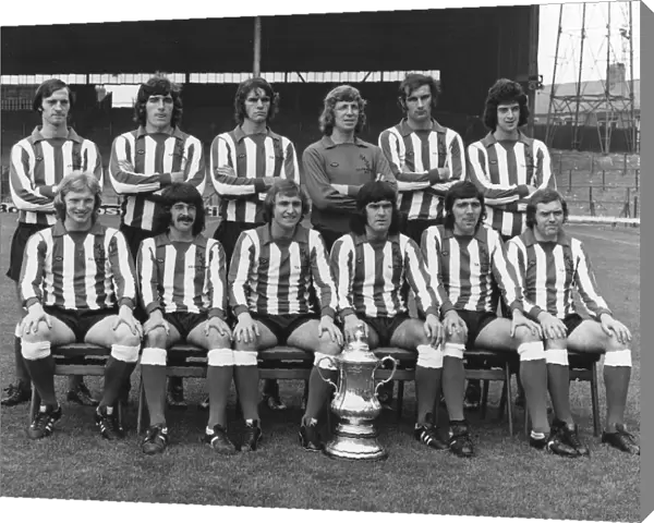Sunderland AFC August 1973 Back row l-r David