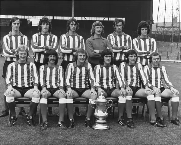 Sunderland AFC August 1973 Back row l-r David