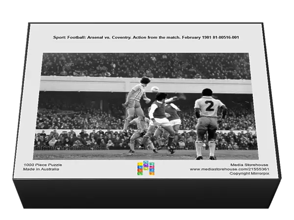 Sport: Football: Arsenal vs. Coventry. Action from the match. February 1981 81-00516-001