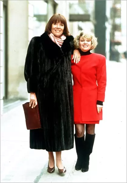 English actress Diana Rigg with singer and entertainer Elaine Paige