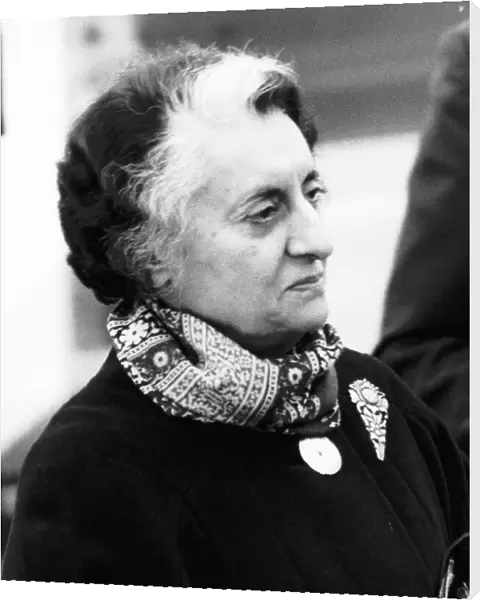 Mrs Indira Gandhi former Prime Minister of India October 1981