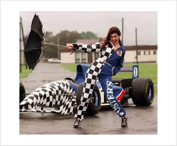 Coping With The Wind And The Rain May 1998 Supermodel Kelly Brook And Fosters