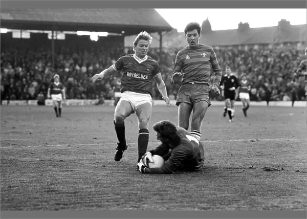 English League Division Two match Barnsley 0 v Chelsea 0 December 1983