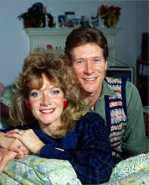 Paul Jones at home with his wife Fiona October 1985