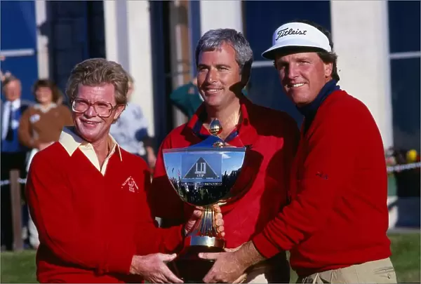 Dunhill Cup October 1989 three members of American golf team who beat Japan in