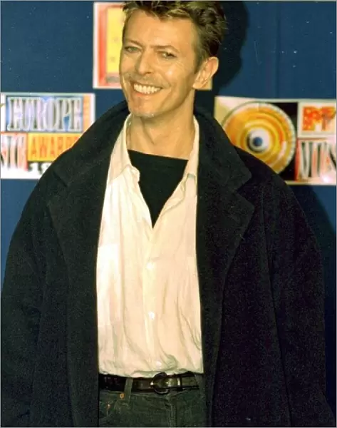 Singer David Bowie at the MTV European Music Awards in Paris, November 1995