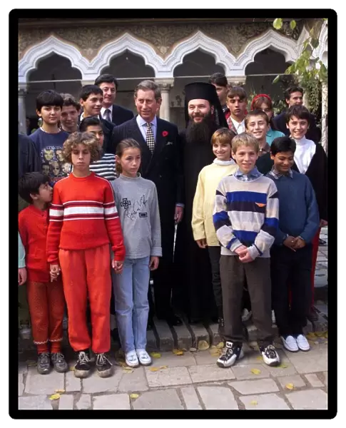 Prince Charles meets sewer children in Bucharest during his visit to Romania November