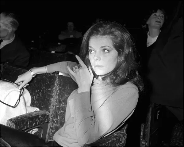 Samantha Eggar Actress 1964 takes a break during rehearsal for the Royal Film