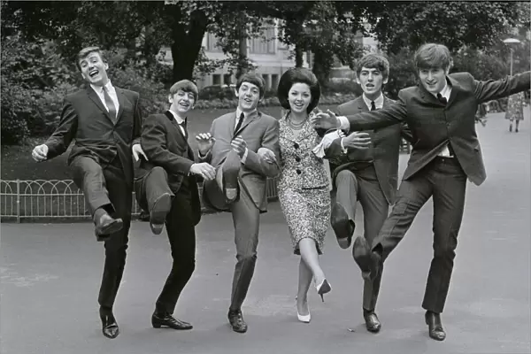 The Beatles, Billy J Kramer and Susan Maughan. L-R: Billy J