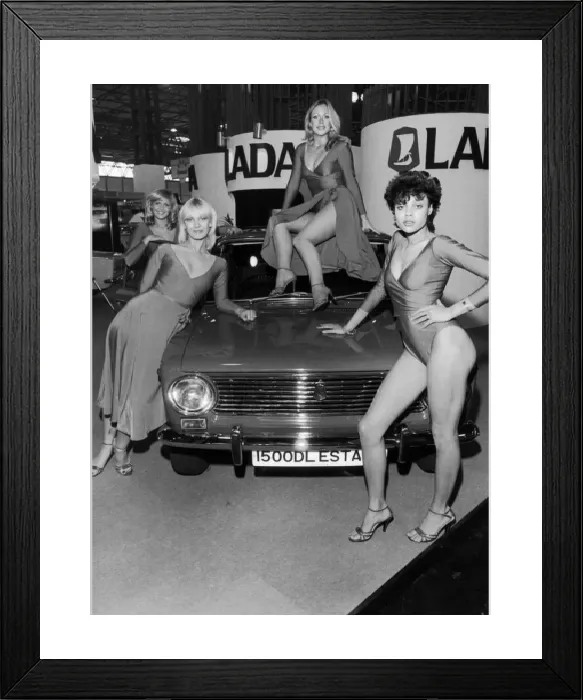 Framed Print : Lada Models at 1984 Motor Show Print Framed Print : Lada Models at 1984 Motor Show Print