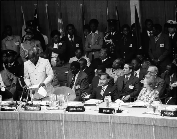 Prime Minister Margaret Thatcher in Zambia on an official Visit August 1979