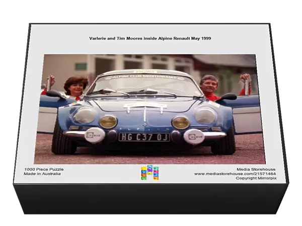 Varlerie and Tim Moores inside Alpine Renault May 1999