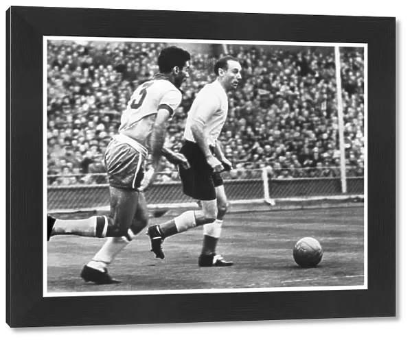 England v Brazil football match friendly at Wembley Stadium 9th May 1956