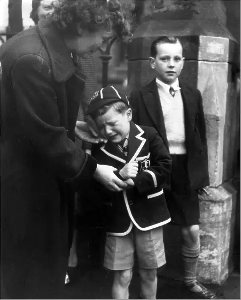 First day at school for John Ferguson, aged 5. 26th August 1954