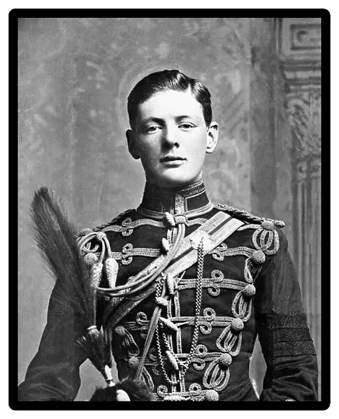 Winston Churchill as a Lieutenant in the 4th Queens Own Hussars, 1895