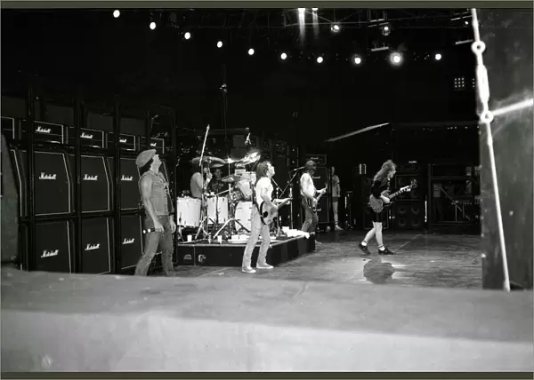 Australian metal band AC  /  DC in concert in Rio