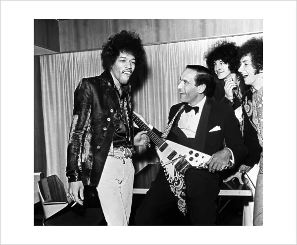 Jimi Hendrix, The Jimi Hendrix Experience with Jeremy Thorpe leader of the Liberal Party