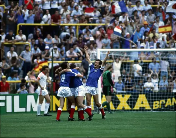 World Cup 1982 France 1 Czechoslovakia 1 Didier Six is