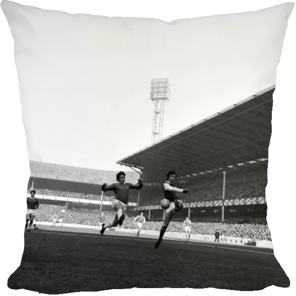 Everton v. Arsenal: Everton keeper Gordon West in beaten by this shot from Radford that