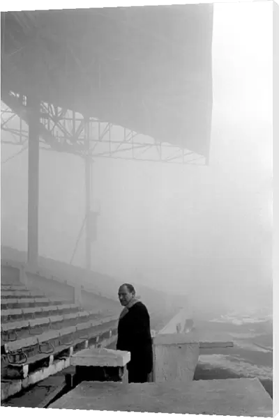 Harry Potts makes his way back into the stands after inspecting Manchester City