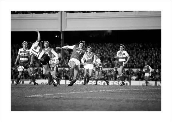 Arsenal 3 v. Queens Park Rangers 1. Division One Football. December 1986 LF21-11-058