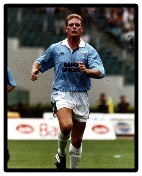 Paul Gascoigne in action for Italian club side Lazio. 20th May 1993