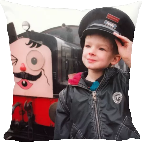 Mark Padder at Tanfield Railway Museum for a Thomas the Tank day on 9th June 1998