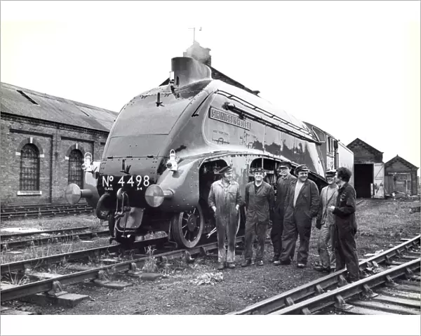 Engine No. 4498 the Sir Nigel Gresley all stoked up and ready to go on 20th July 1975