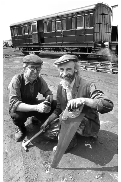 Eric Maxwell (left) and Peter Weightman members of Tanfield Lea Railway Museum with