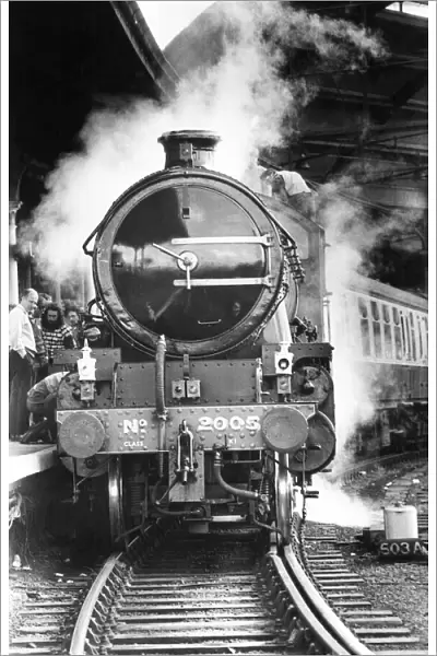 Steam locomotive No. 2005 at Newcastle Central Station on 13th June 1987