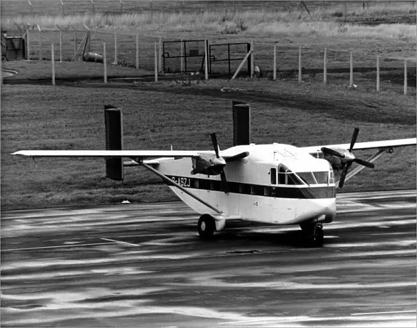 A Shorts Skyvan at Newcastle Airport. 10  /  01  /  1990