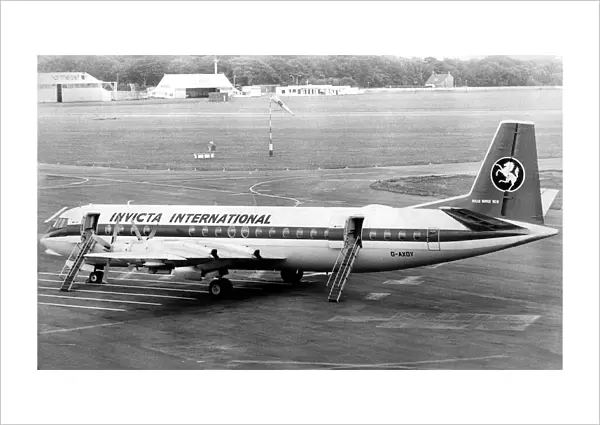 A Vickers Vanguard aircraft of the Invicta International airline