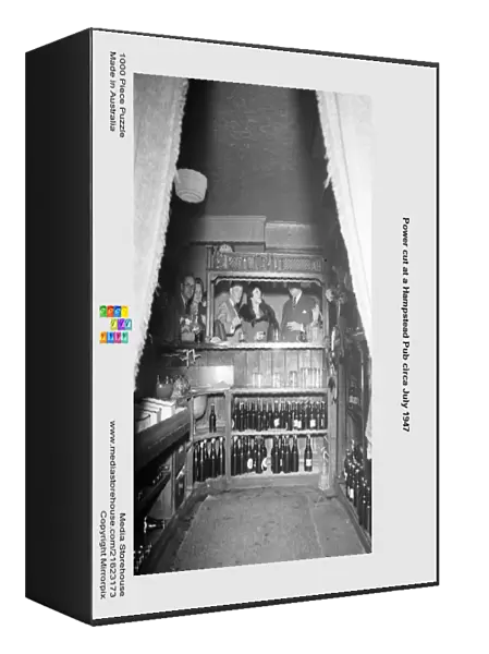 Power cut at a Hampstead Pub circa July 1947
