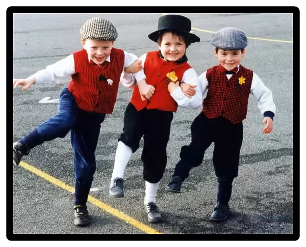 St Davids Day - Gallery Pic - In-step are a group of young boys, Rhodri Davies