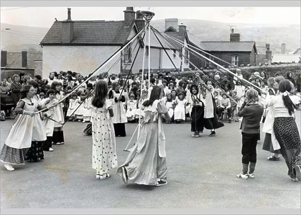 Maypole, somewhere in Wales. 14th May 1976