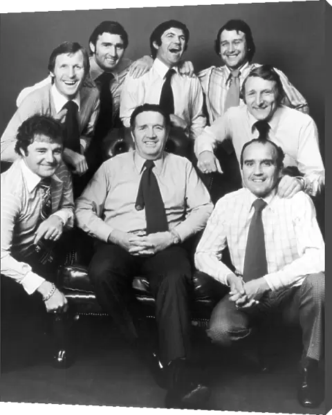 Jock Stein, with scottish players he has helped move into management, 21st September 1977