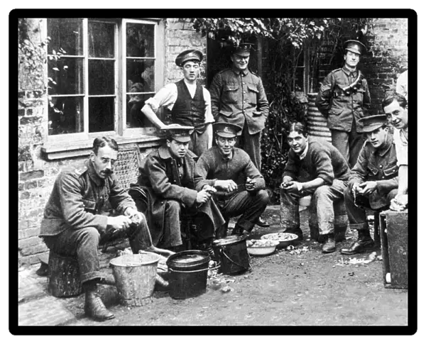 B Squadron of the South Yorkshire Regiment seen here during preparations for Sunday
