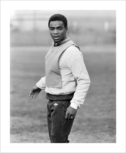 Laurie Cunningham on his first day of training at West Bromwich Albion