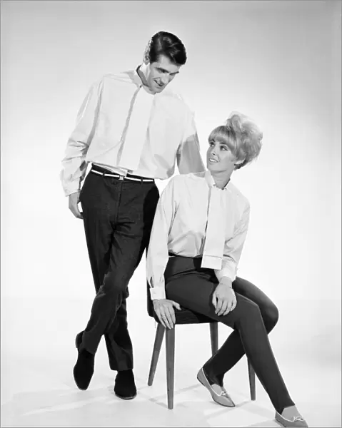 Clothing: Fashion: Shirts: Man and woman (Peter Christian and Yvette Davies