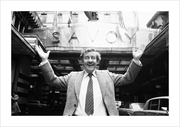 Actor Richard Briers seen here at the Savoy whilst out and about in London